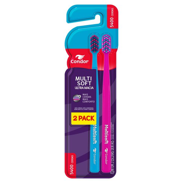 Escova Dental Condor Multisoft Ultramacia P Leve 2un Pague 1un
