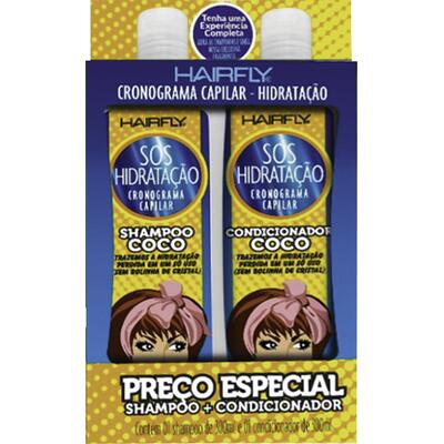 Kit Shampoo + Condicionador 300ml Hair Fly SOS Hidra