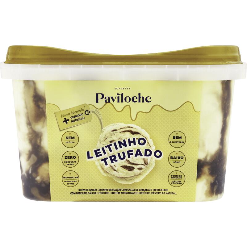 Sorvete PAVILOCHE Leite Trufado 1.5l
