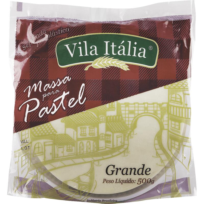 Massa para Pastel Vila Itália Grande 500g