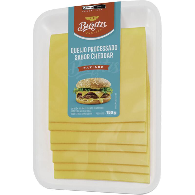 Queijo Cheddar Buritis Fatiado 150g