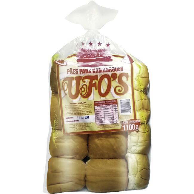 Pão para Hambúrguer Ufo's 1,100g