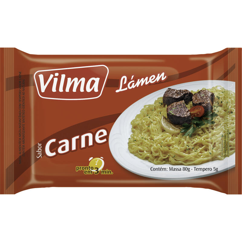 Macarrão Instantâneo Lámen Vilma Carne 85g
