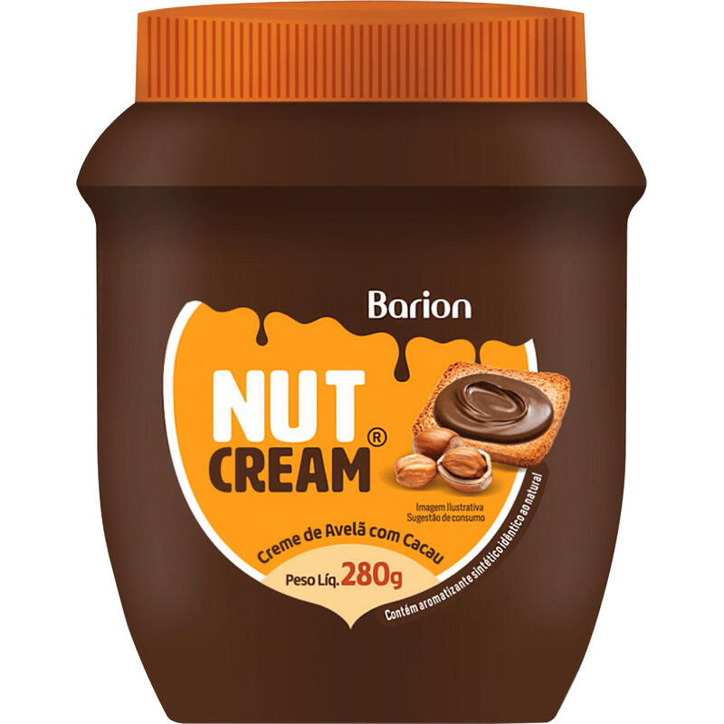 Creme de Avelã Nutcream Barion 280g