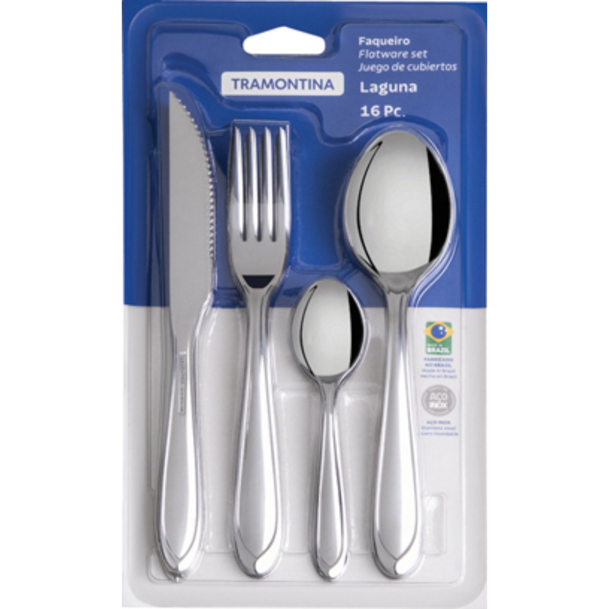 Faqueiro Inox 16 Peças Tramontina Laguna