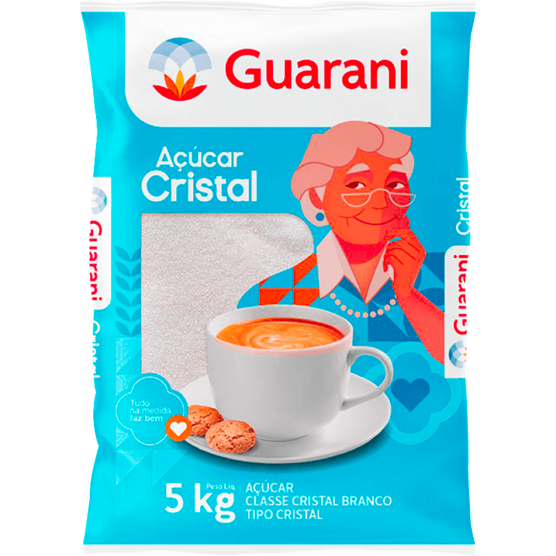 Açúcar Cristal Guarani Pacote 5kg