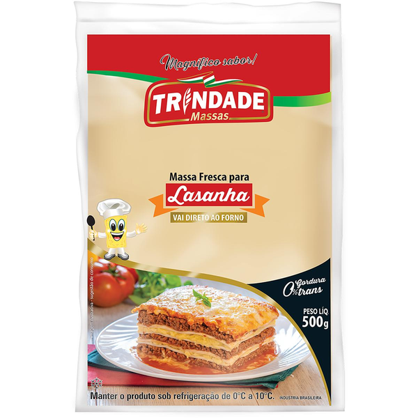 Massa para Lasanha Trindade 500g