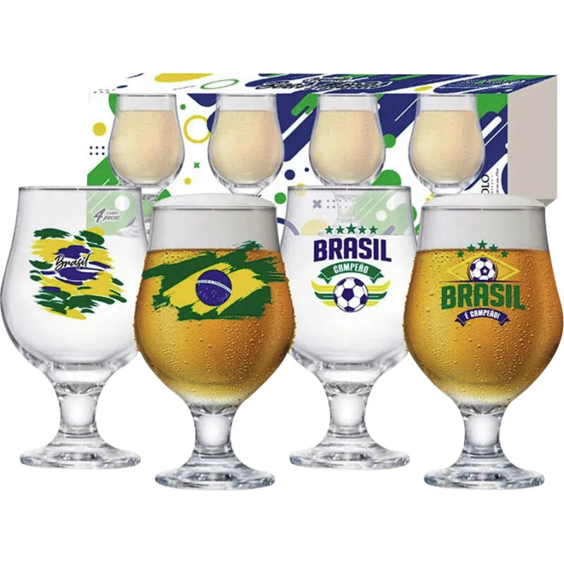 Taça Cerveja Ruvolo Beer Master Brasil Jgo 4 un