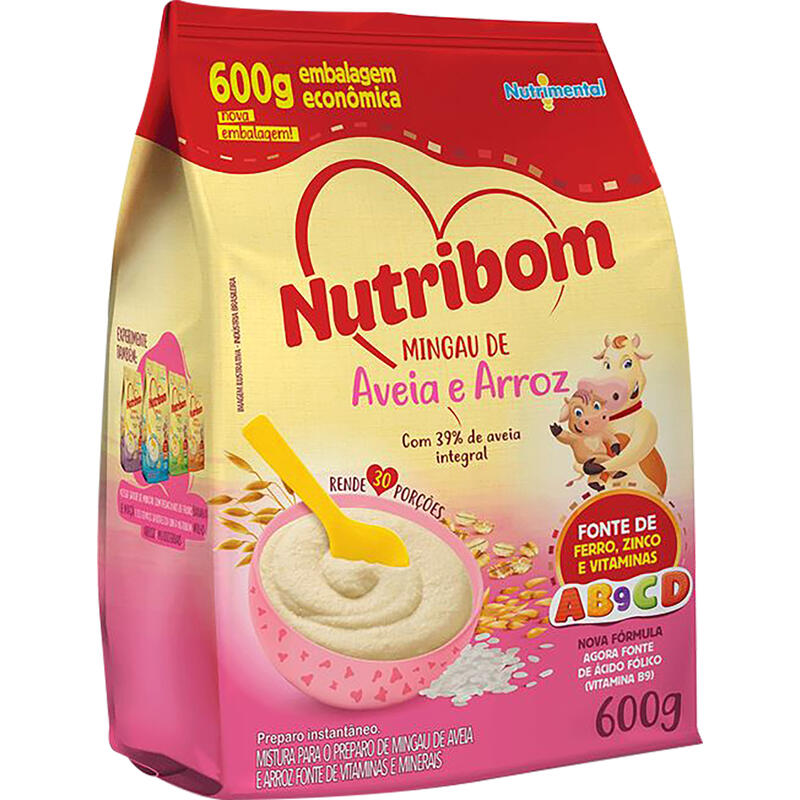 Mingau Nutribom Arroz e aveia 600g