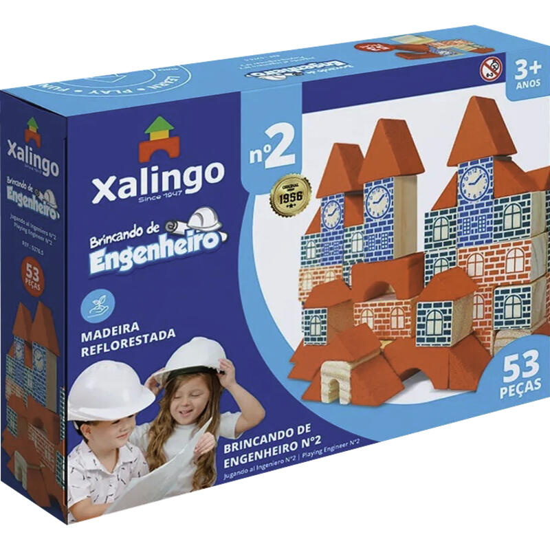 Brincando de Engenheiro Xalingo 53 peças un
