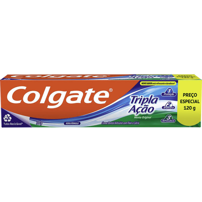 Creme Dental COLGATE Tripla Ação Menta Original 180g