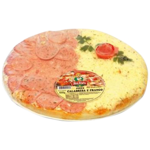 Pizza Tia Inês Sabor Calabresa E Frango Congelada 650g