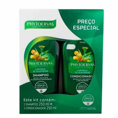 Kit Shampoo E Condicionador Phytoervas Controle De Oleosidade 250ml