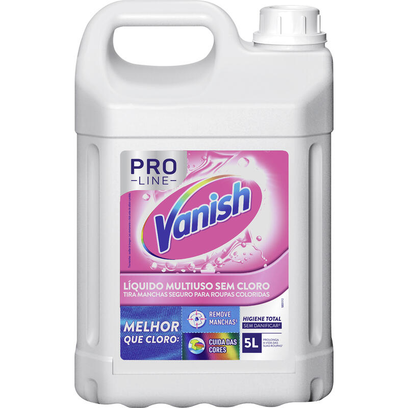 Tira Manchas Vanish Líquido Multiuso para Roupas Coloridas Pro Line 5L