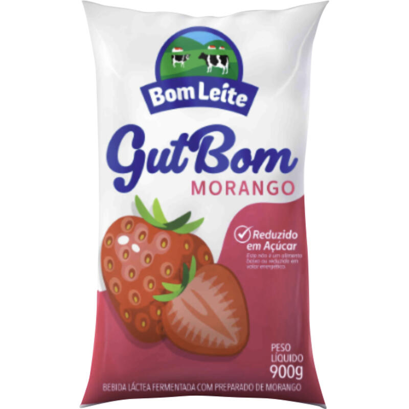 Bebida Láctea Gutbom Morango 900g