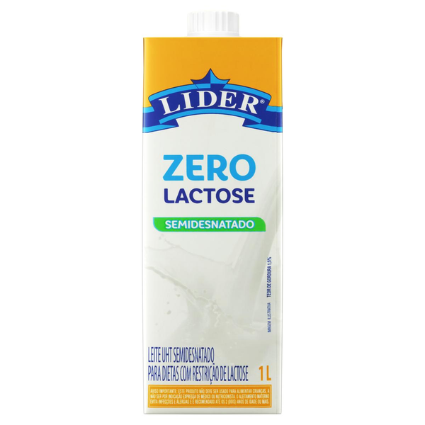 Leite Lider Zero Lactose 1L
