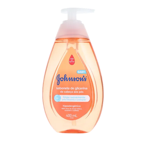Sabonete Líquido Johnsons Baby 400ml - Da Cabeça aos Pés