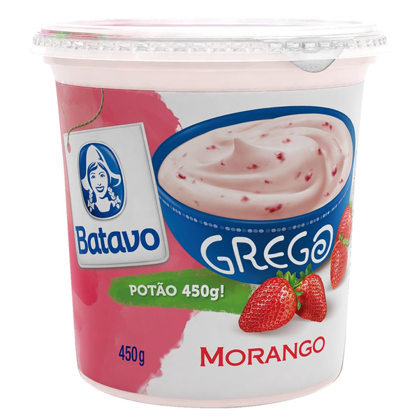 Iogurte Grego Batavo Morango 500g