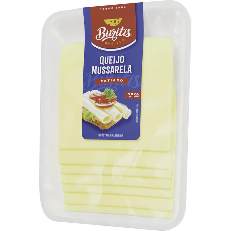 Queijo Mussarela Buritis Fatiado Preço por quilo na bandeja