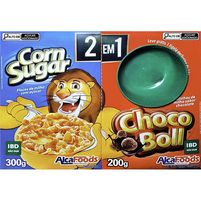 Cereal Matinal Alca Foods Choco Boll 200g + Corn Sugar 300g