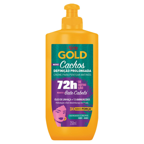 Creme Para Pentear Cachos NIELY GOLD Definição Prolongada 250ml
