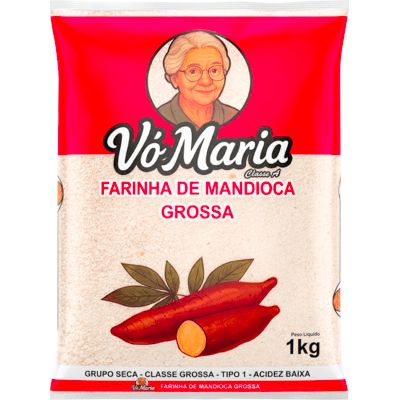 Farinha de Mandioca Vó Maria Grossa 1kg