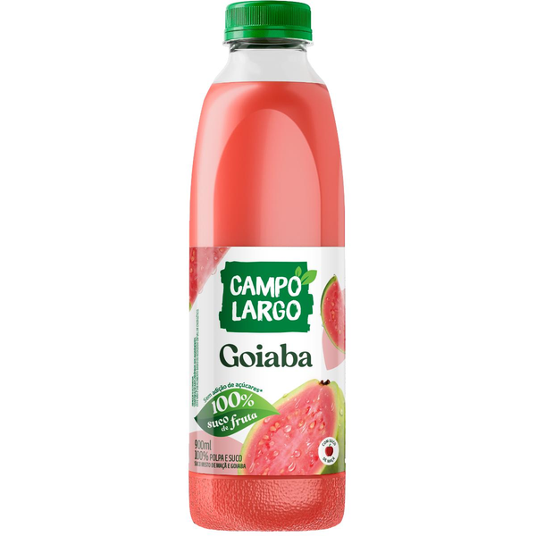 Suco Integral Campo Largo 900ml - Goiaba e Maçã