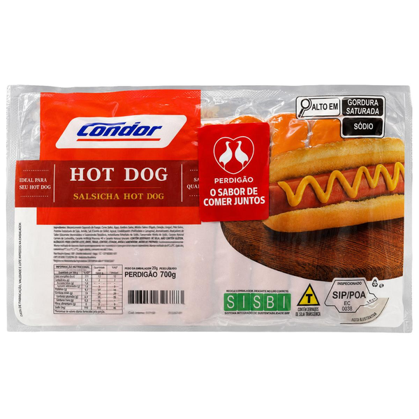 Salsicha Hot Dog Perdigão 700g