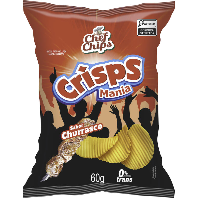 Salgadinho Batata Crisps Mania Churrasco 60g