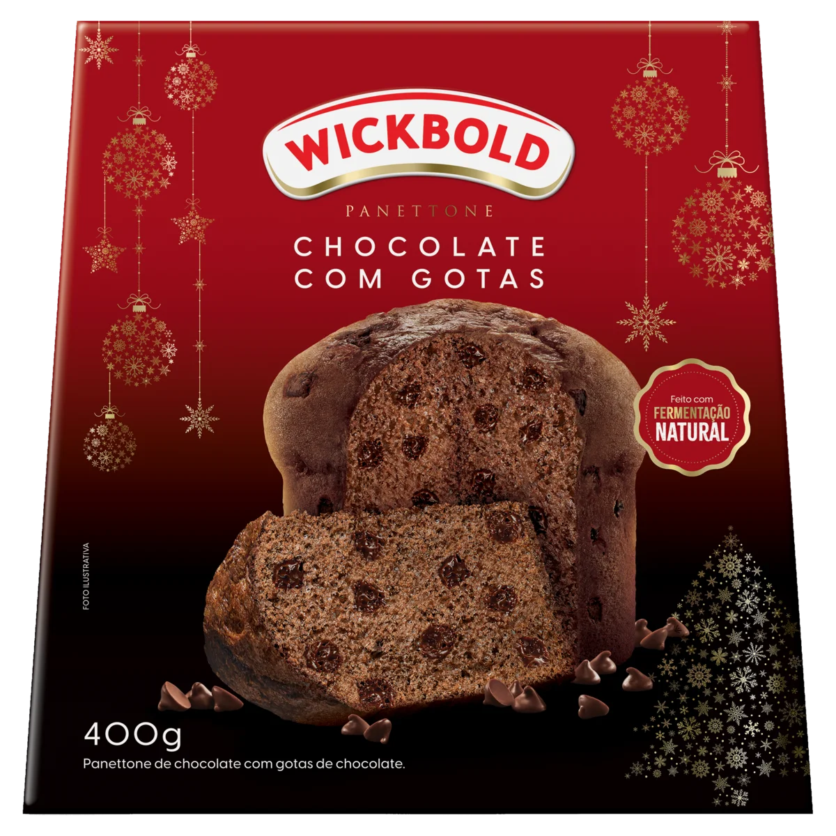 Panettone Wickbold Gotas De Chocolate 400g