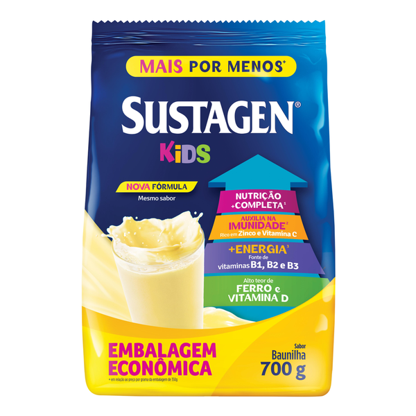 Composto Alimentar SUSTAGEN Kids Baunilha 700g Grátis 200g