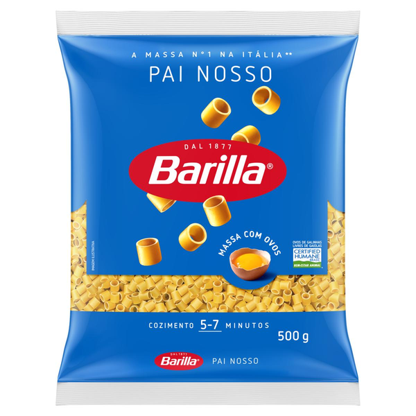 Macarrão Pai Nosso com Ovos BARILLA 500g para Sopas