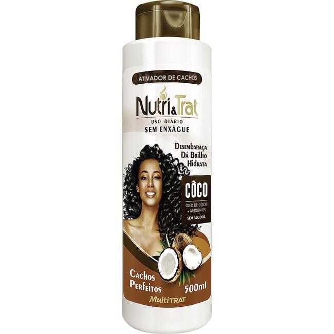 Creme Ativador de Cachos Nutri&Trat Coco 500ml