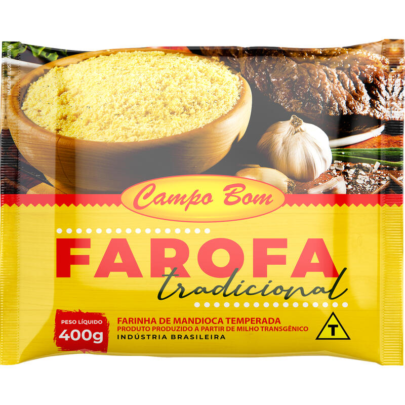 Farofa de Mandioca Campo Bom Trad 400g