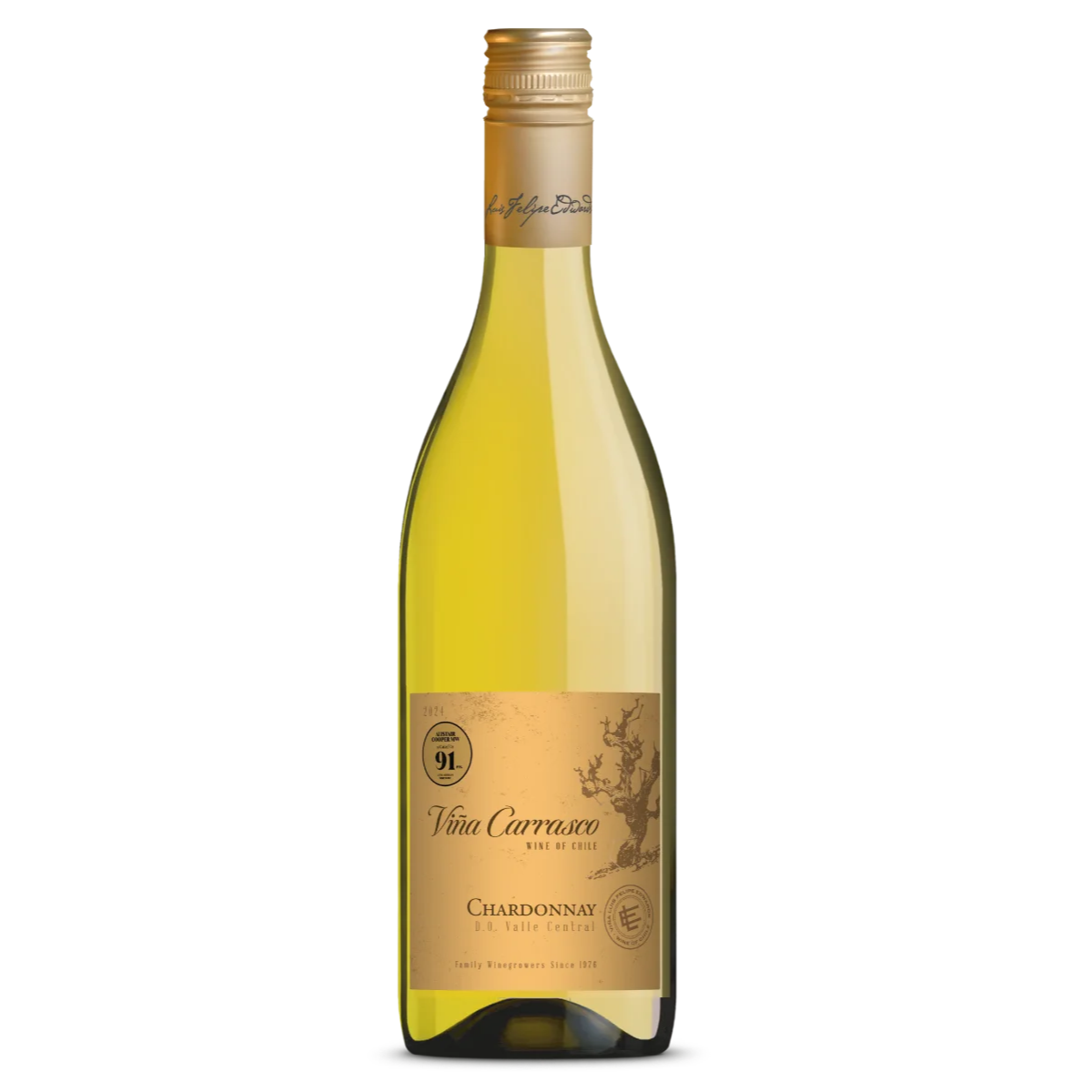 Vinho Chileno Branco Vinã Carrasco Chardonnay 750ml