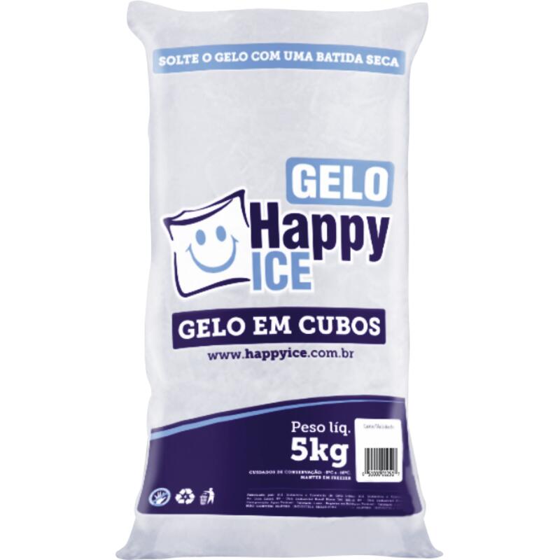 Gelo em Cubos Happy Ice 5kg
