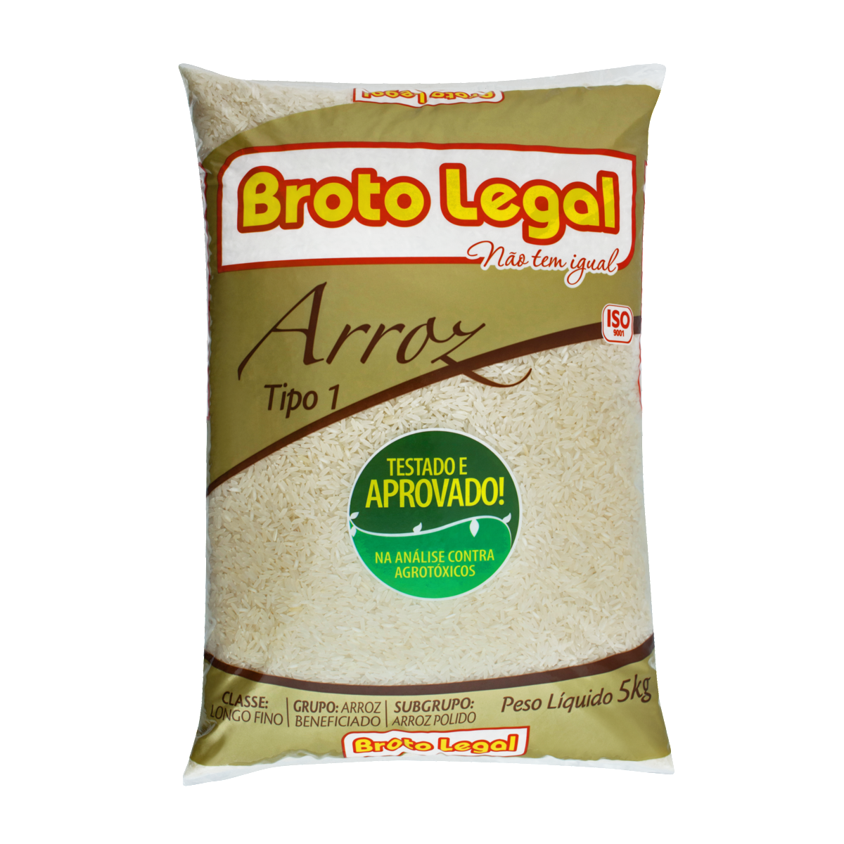 Arroz Branco Tipo 1 Broto Legal Pacote 5kg