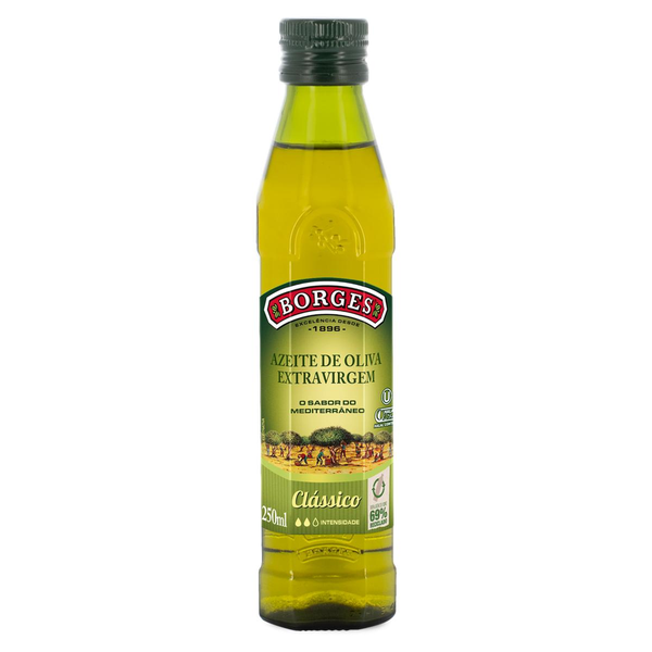 Azeite de Oliva Extra Virgem Clássico Espanhol Borges Vidro 250ml