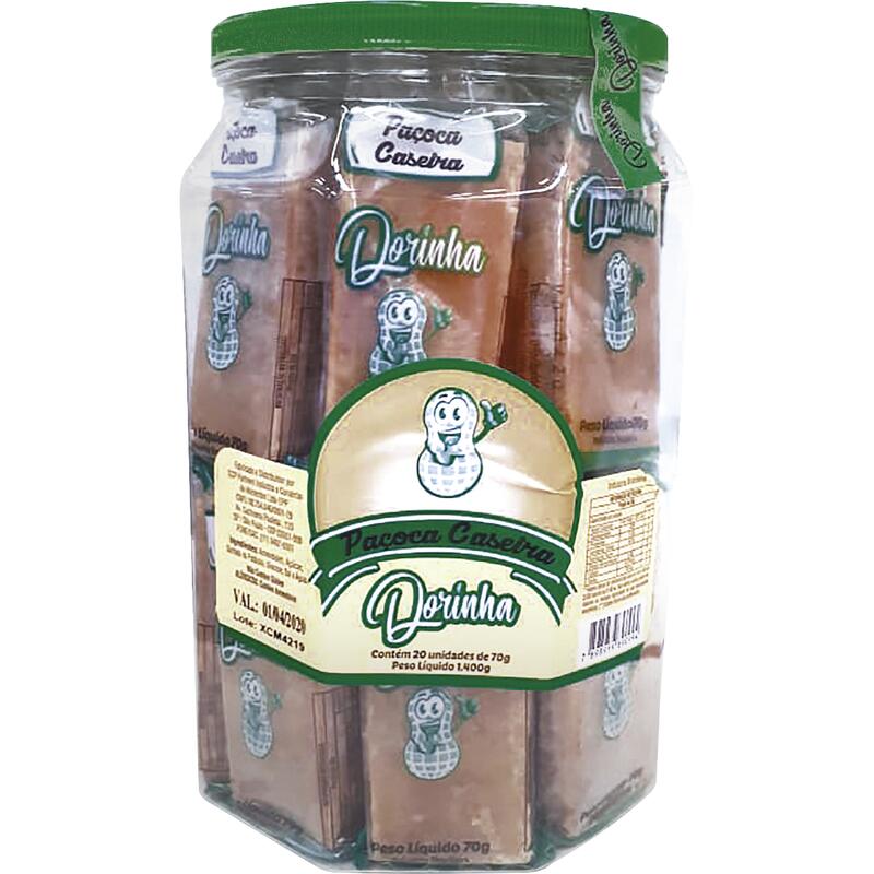 Doce Paçoca Caseira Dorinha 20x70g