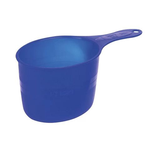 Medidor Ração Plastico Azul Sanremo
