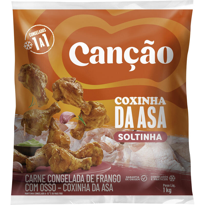 Coxinha da Asa de Frango Cancao Congelada Iqf 1kg