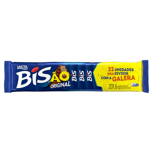 Chocolate Bis Bisão ao Leite 201,6g Caixa 32 unidades | Lacta