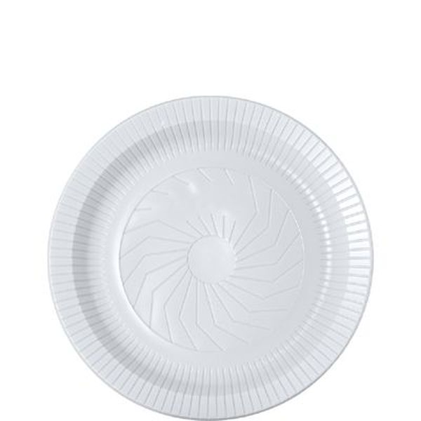 Prato Plástico CRISTALCOPO Branco 23cm com 10 unidades