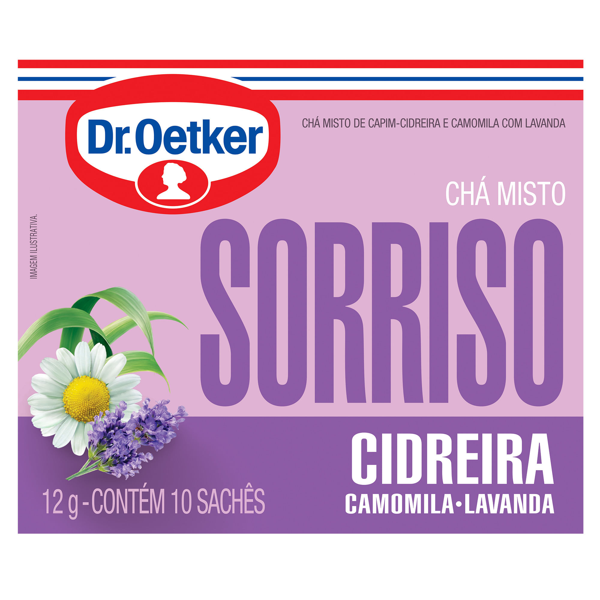 Chá DR OETKER Sorriso Cidreira,Camomila e Lavanda 12g