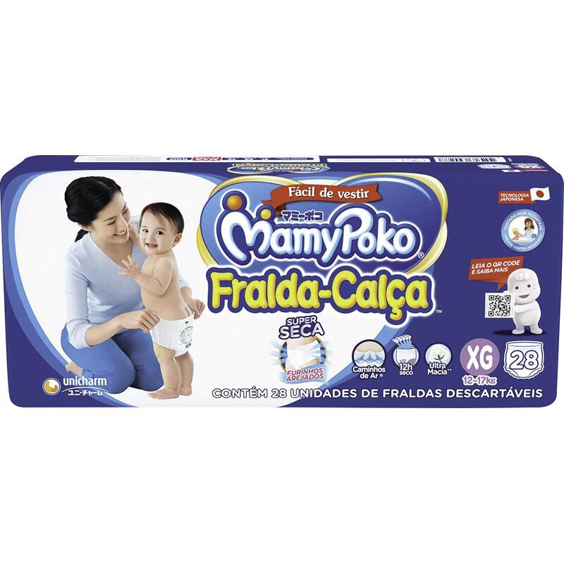 Fralda-Calça Mamypoko Jumbo - XG 28 un