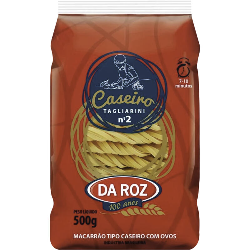 Macarrão Caseiro Da Roz Talharim n°2 500g