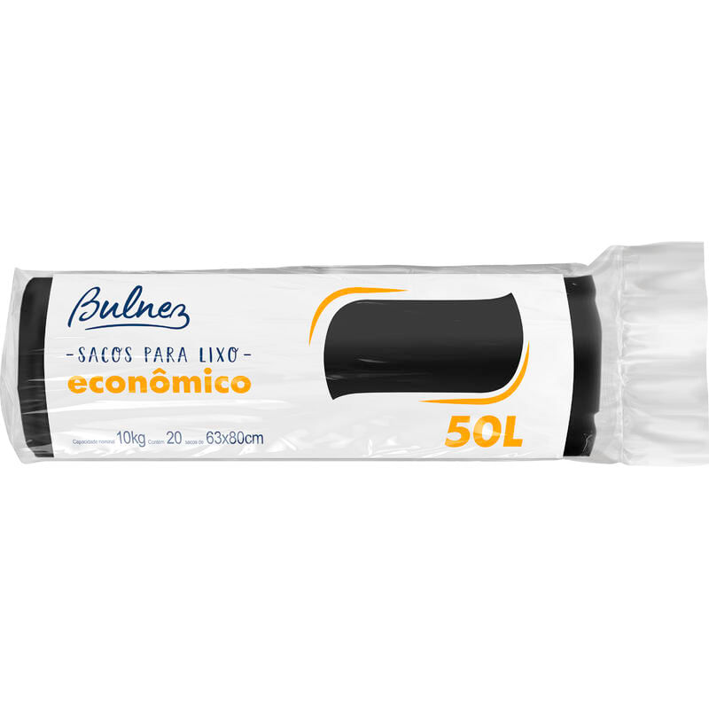 Saco de Lixo Bulnez Econômico 50L 20 un