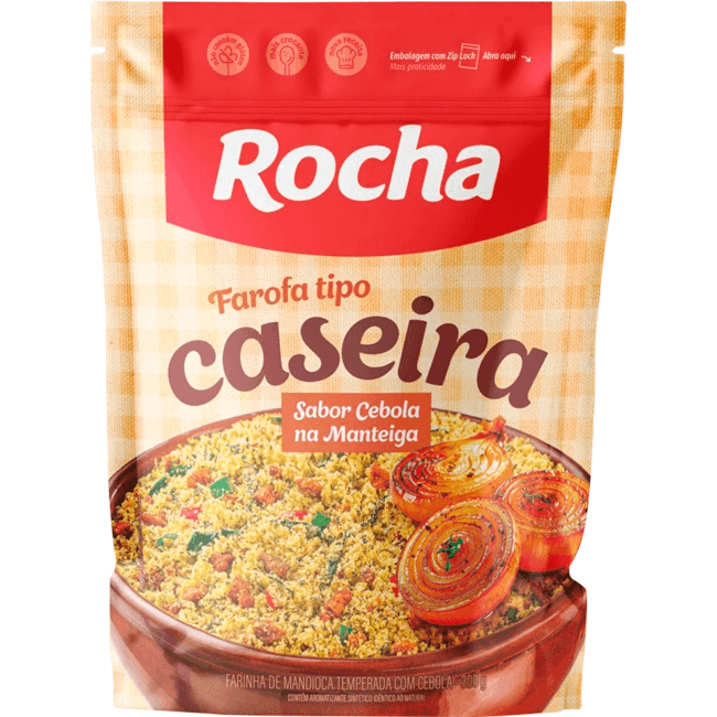 Farofa de Mandioca Rocha Cebola na Manteiga 250g
