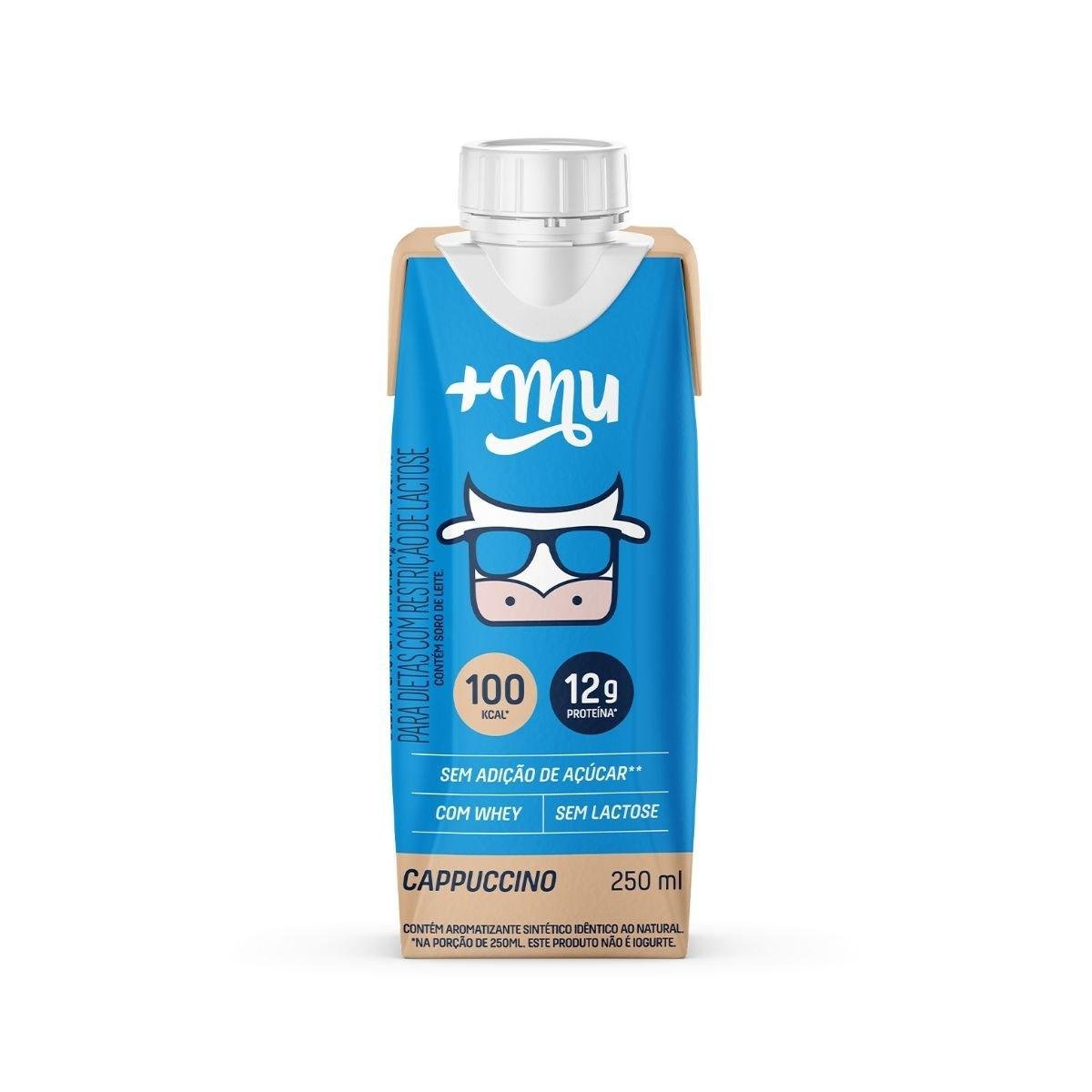 Bebida Láctea +MU Cappuccino com Whey 250ml