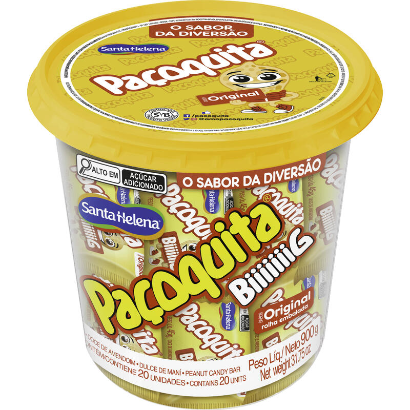 Doce Santa Helena Paçoquita Rolha Big 900g